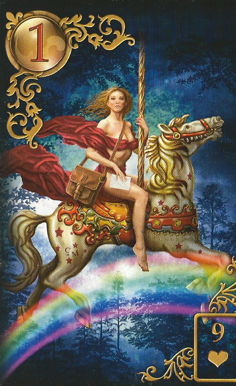 Lenormand Tageskarte der Reiter